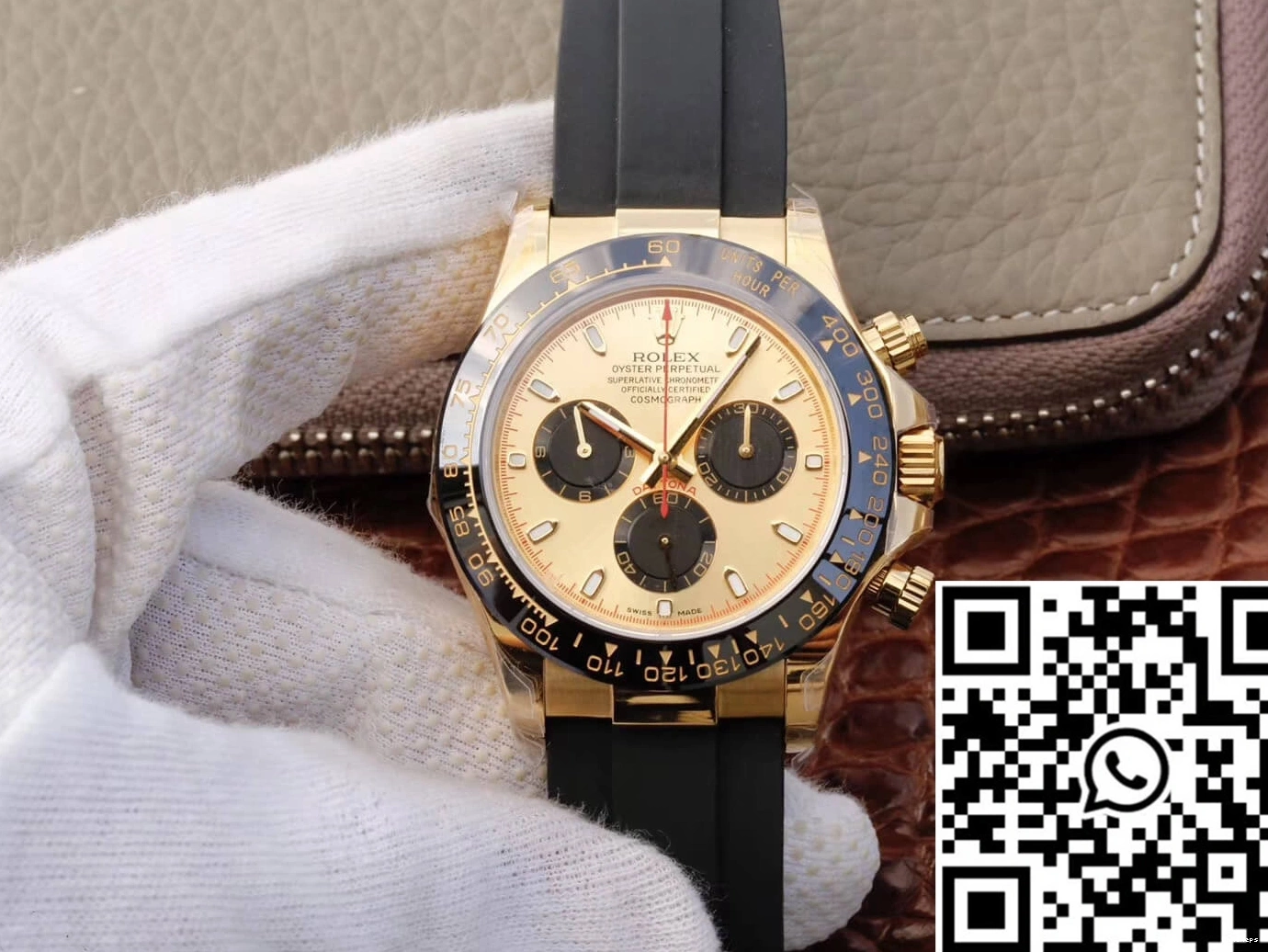 Factory Chronograph Black 116518ln Yellow Cosmograph V6 Daytona Rolex JH Gold 0219